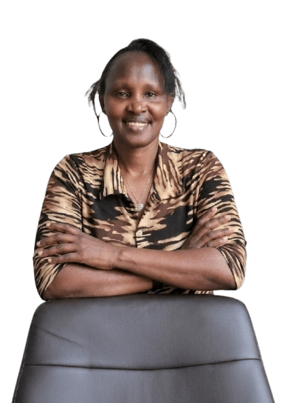 Life coach Chebo Sembolei standing confidently